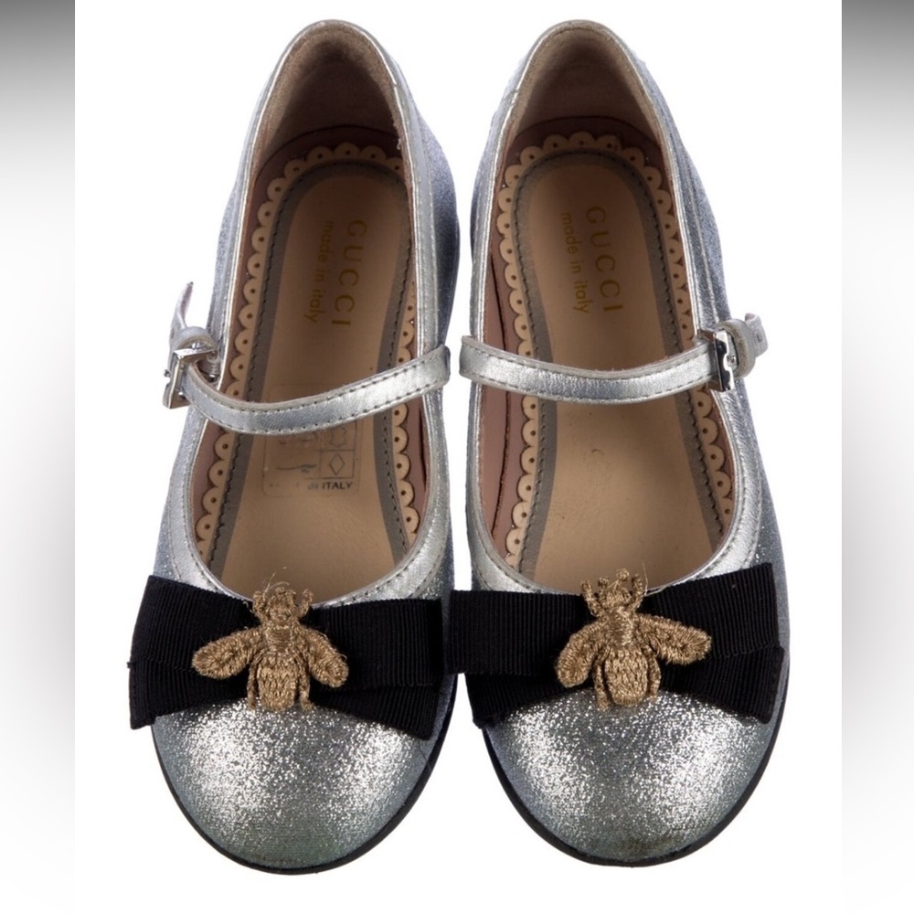 Gucci Bee Mary Jane Flats